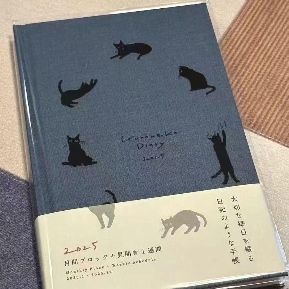 

Cute Cat 2025 Todolist Schedule Notebook Weekly Planner Memo Pad Clock-in Planer Notepad Students
