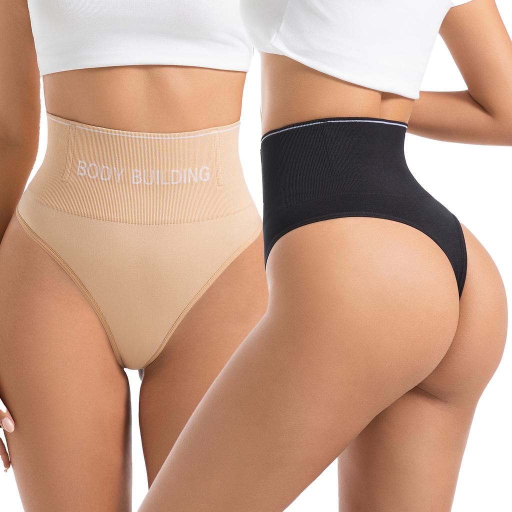 Women Thong Panties High Waist Trainer Slimming Underwear Sexy G-string Underpants Shaping Body Shaper Tummy Control Shapewear