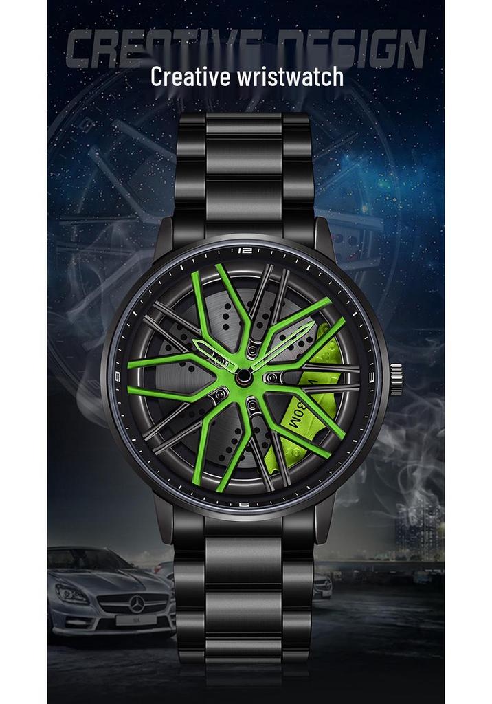 Sanda Men's 360° Rotating Dial Quartz Wristwatch - Casual Fashion Wheel Series