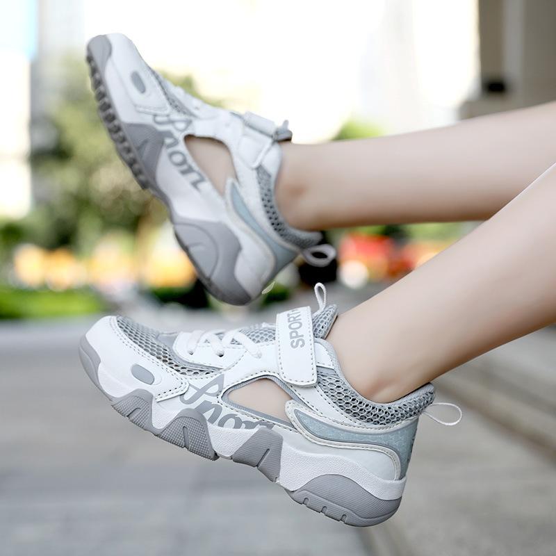 Fashion Boys Casual Shoes Summer Single Net Breathable Children Sport Shoes Leisure Trainers Rubber Kids Sneaker