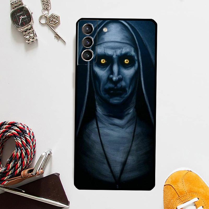 The Nun Valak Horror Case For Samsung Galaxy S24 S23 S22 Ultra Note 20 10 S8 S9 S10 Plus S20 FE S21 FE Cover