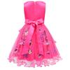 83146 Kids Girls Lily Lovebraids Clown Print Bow Mesh Princess Dress