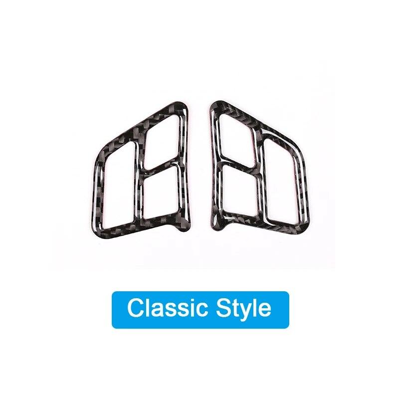 

2 шт., углеродное волокно, рамка с кнопками на руль автомобиля, декоративные наклейки, аксессуары для интерьера для BMW 3 серии E90 E92 2005-2012 Classic Style