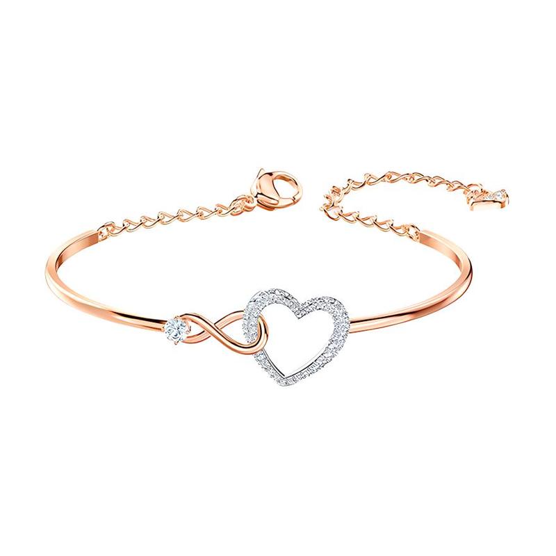 Swarovski Infinity eternal love bracelet for women 5518869 золотой