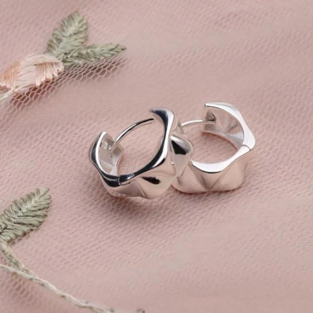 Women's Accessories Bold Curved One-Touch Earrings