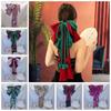 Contrast Color Oversized Bow Hair Clip Sweet Christmas Hair Accessory Satin Ribbon Headdress  Gifts