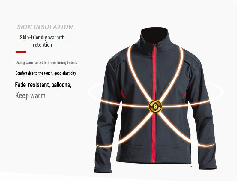 NUCKILY Unisex Winter-Radanzug - Winddichte Fleecehose für Wärme und Mountainbiking