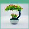 Artificial Rose Bonsai Plant With Realistic Plastic Flowers For Home Decor And Gift