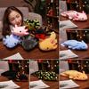 45-80cm Kawaii Colorful Newt Plush Toy Stuffed Cute Axolotl Salamander Fuzzy Plush Fish Appeasing Long Pillow Cushion Kids Gift