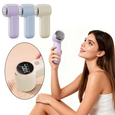 Electric Fabric Shaver Lint Remover Rechargeable Defuzzer with 3-Speed Pill Removal LED Display USB Charging Cable Lint Cutter