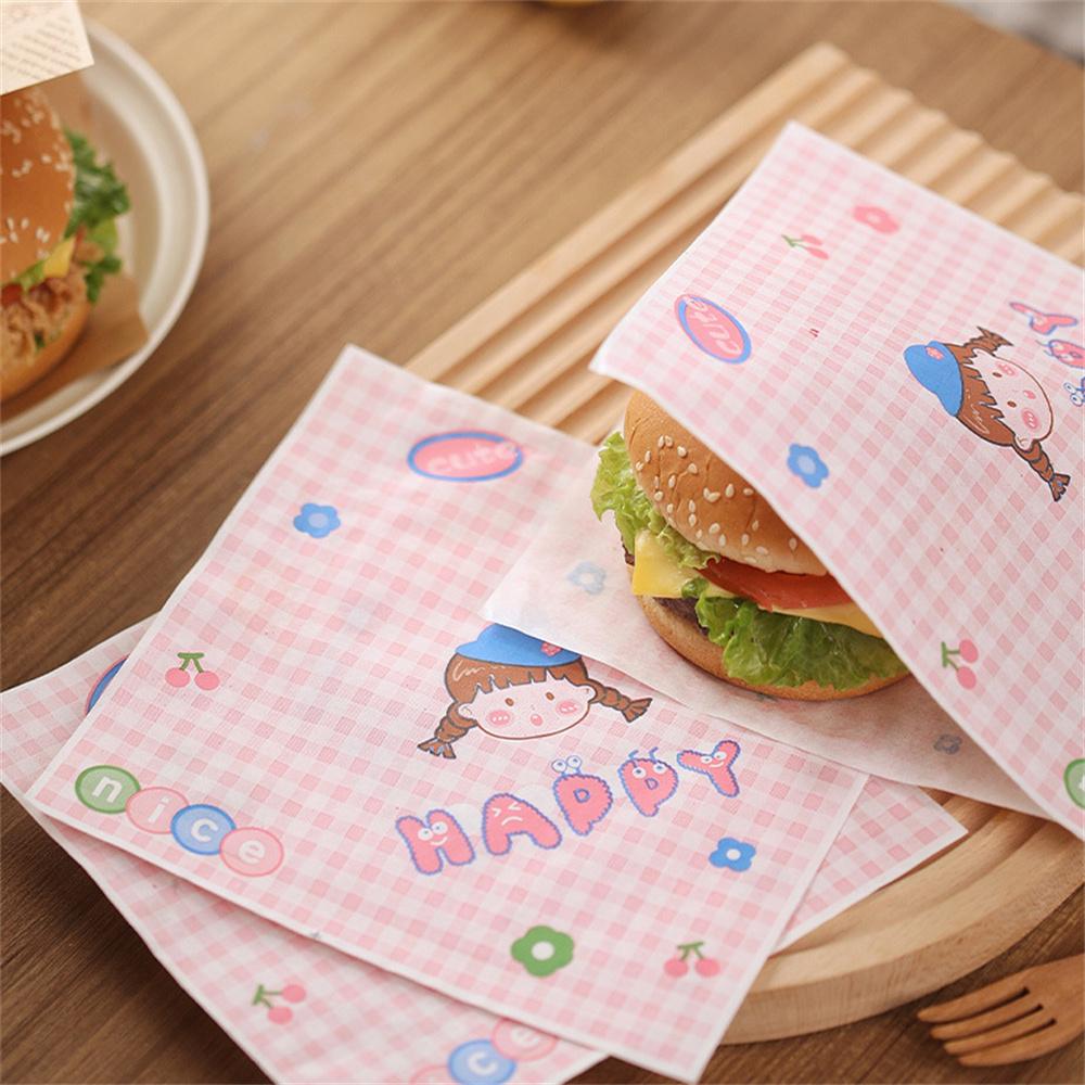 Čtvercový sendvičový papír Hygienický Všestranný Ekologický Oblíbená volba Odolný Inovativní design Udržujte své jídlo čerstvé Toasty