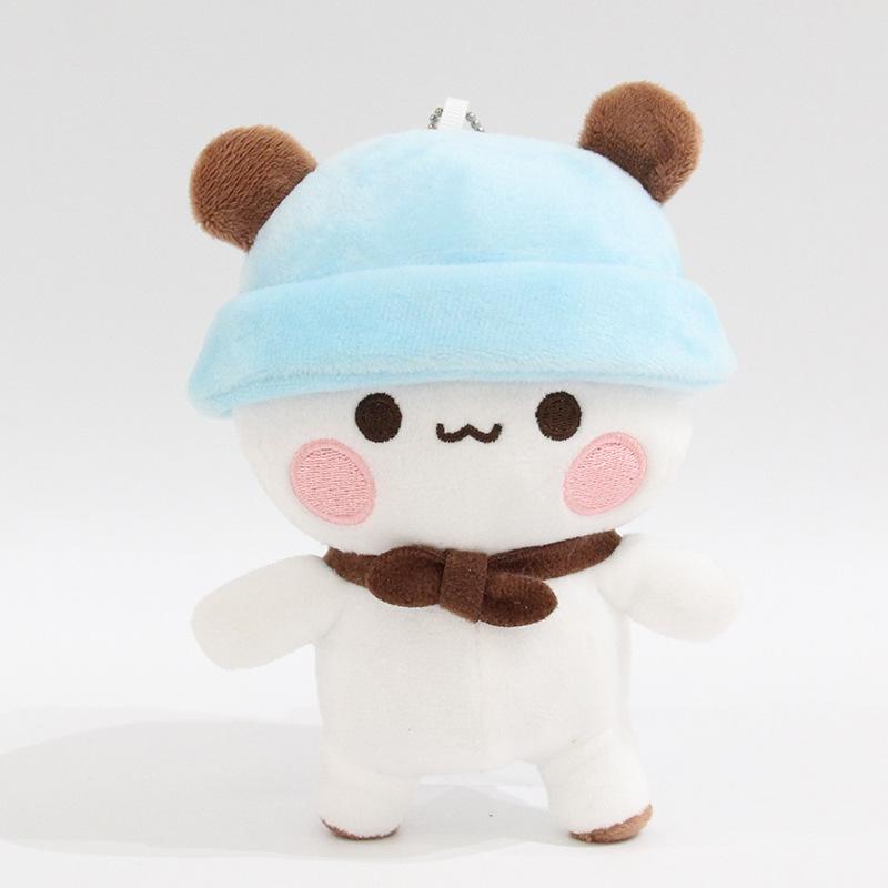Yier Panda Bear Plush Keychains Cute Bubu Dudu Toy Lovely Cartoon Stuffed Doll Soft Plushies Pendant for Bag Decoration Gifts
