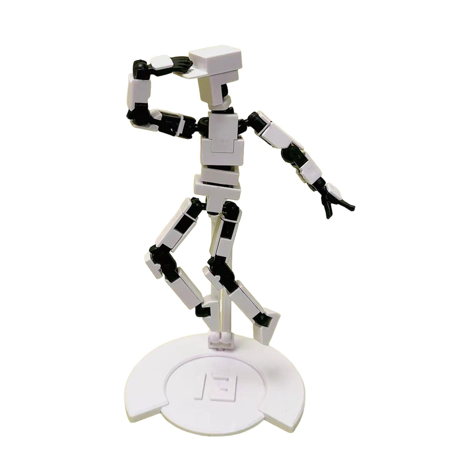 

Многосуставная подвижная кукла 3D-печать игрушка для снятия стресса One Size белый