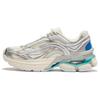 Li Ning Aurora RENEW Cushioning Slip Resistant Abrasion Resistant Low Top Casual Shoes Women's Silver White AGCU044-5