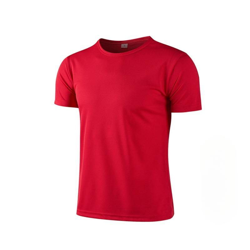 Letní tričko s kulatým výstřihem Quick Dry Clothes Pracovní oblečení Tričko s krátkým rukávem