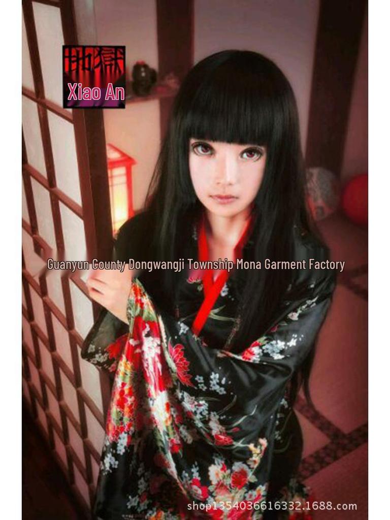 Hell Girl Enma Ai Kimono Cosplay Costume for Photography