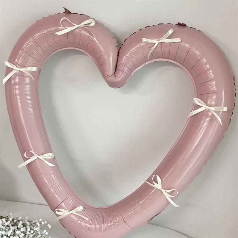 Big Heart Balloon Photo Frame for Kids' Party & Valentine's Day Decorations