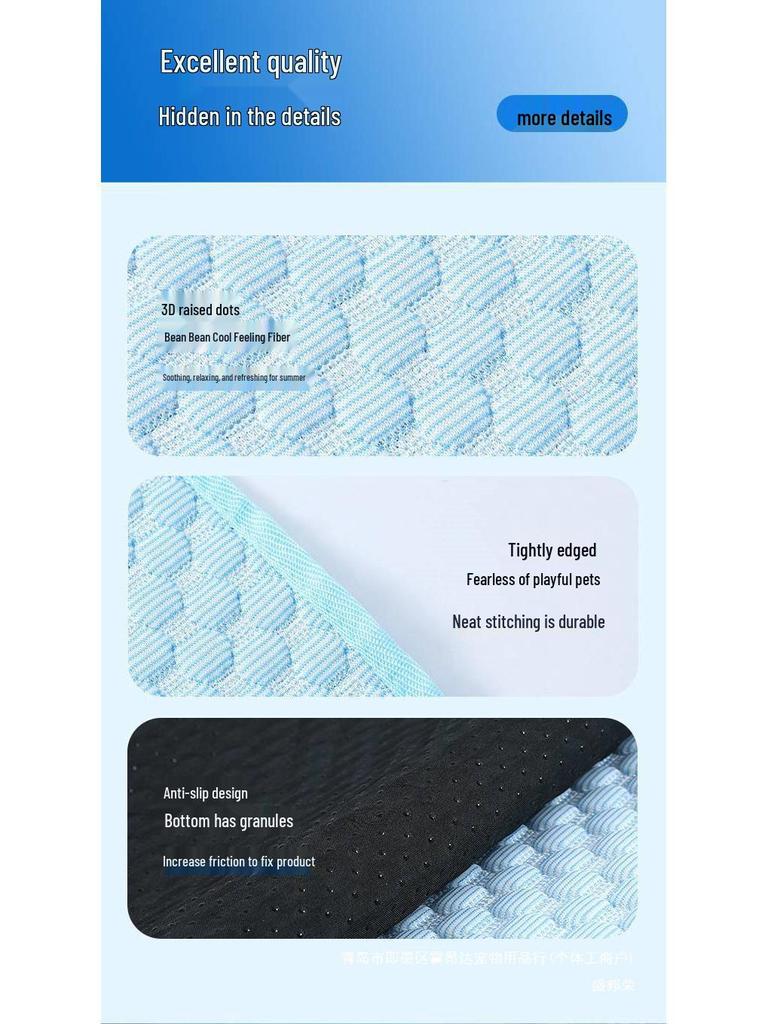 Summer Cooling Ice Pad: Ice Silk Mat for Dogs and Cats