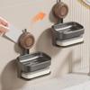 Double Layer Soap Dish Wall-mounted Bar Soap Holder Creative Laundry Soap Rack