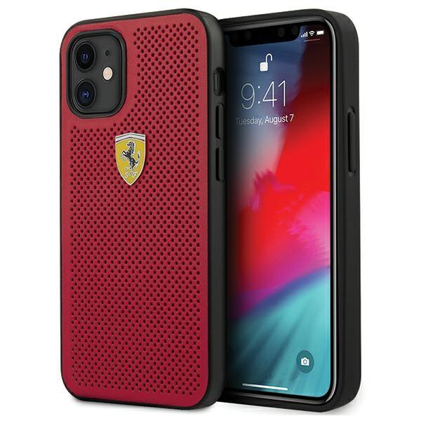 Ferrari Fespehcp12Sre Iphone12 Mini  5,4 Czerwony/Red Hardcase On Track Perforated