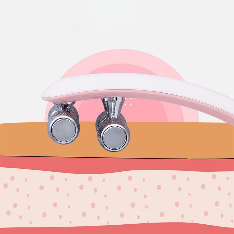 EMS Face Lifting Roller RF Double Chin V Face Shaped Facial Massager Jaw Cheek Thin Slimming Facial Lift Up Belt Skin Care Tool