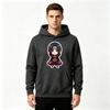Men's Printed Pullover Hoodie, Anime Chibi Uchiha Itachi Pattern Casual Hooded Sweatshirt for Daily Wear