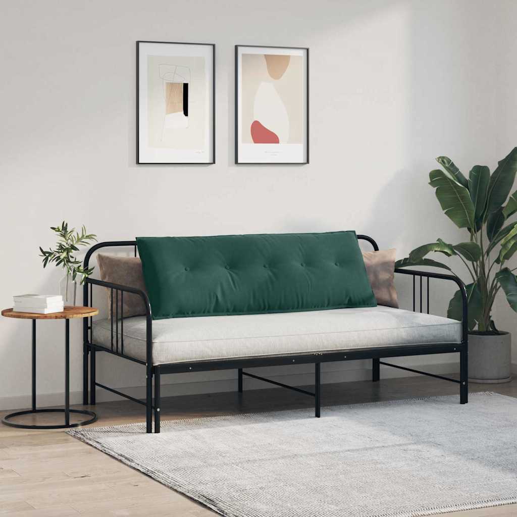 Back Cushion Dark Green 140 x 50 cm Cord Fabric