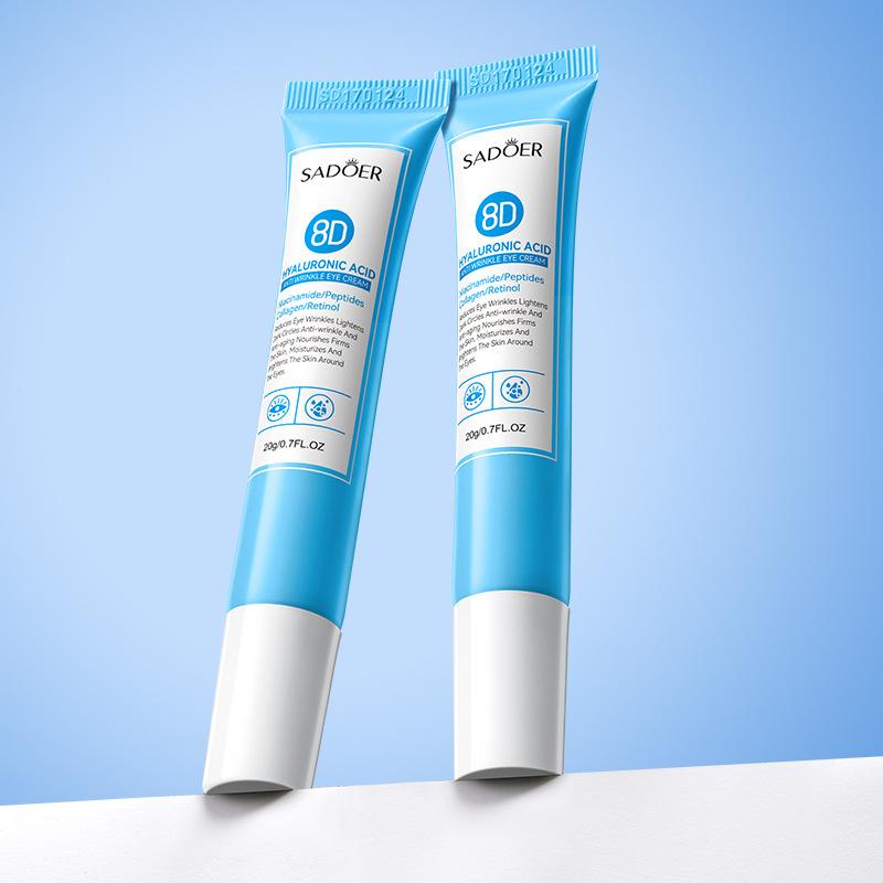 SADOER 8D Kyselina hyaluronová Krém na oči proti vráskám a zpevňující - Hloubkově hydratační a vyživující