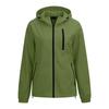 Women's Waterproof Windbreaker Jacket Hooded Outdoor Lightweight Zip Up Windproof Coat with Pockets for Hiking Camping