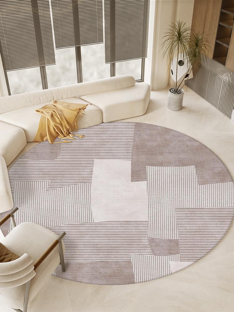 Modern Style Living Room Decoration Carpet Round Anti-slip Rugs for Bedroom Fluffy Soft Plush Rug Home Washable Lounge Floor Mat