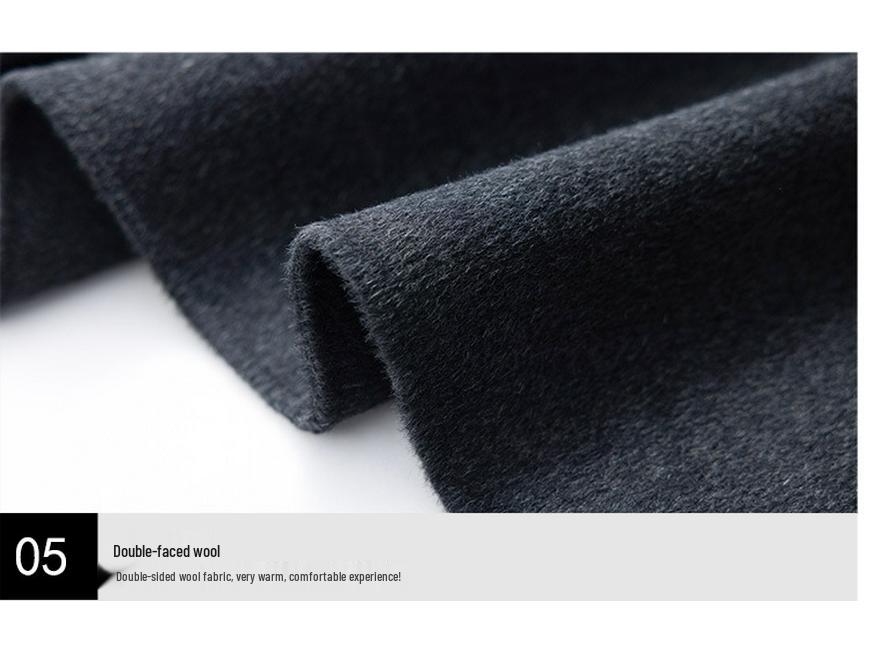 Women's Double-Faced Wool Camel Hair Coat - Autumn/Winter Style, Middle-Aged Mother's Loose, Slimming, Elegant Overcoat