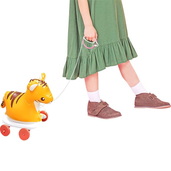 Walking Animal Friends - Available in 6 colors. Enjoy a fun walk with 6 different animals Pull the ring and they'll roll along with you Take them