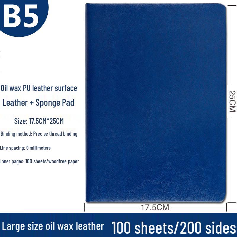 B5 Extra Thick A4 Блокнот — Большой Ежедневник для Офисных Совещаний