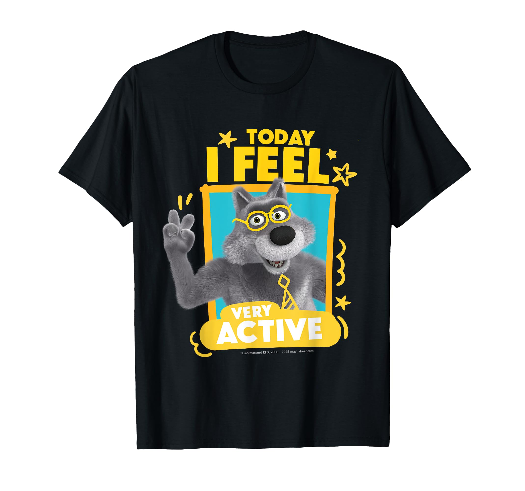 Today I Feel Active Friends. T-shirt чёрный