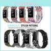 Bracelets Fitbit Charge 4 et Charge 3 à Motifs Vifs Bracelets Souples et Flexibles en TPE