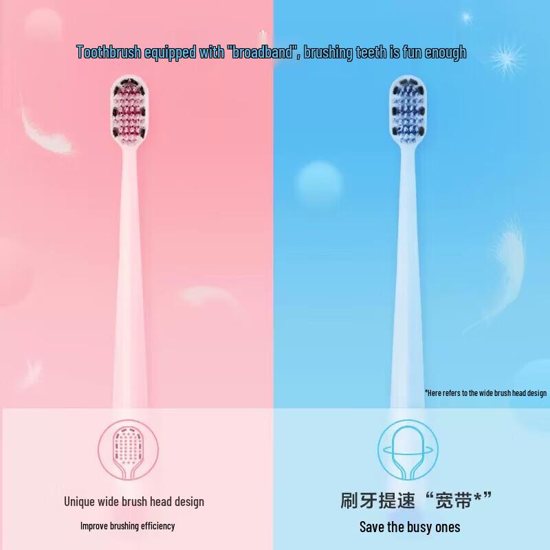 Shuke Wide Head Soft Bristle Toothbrush 2-Pack