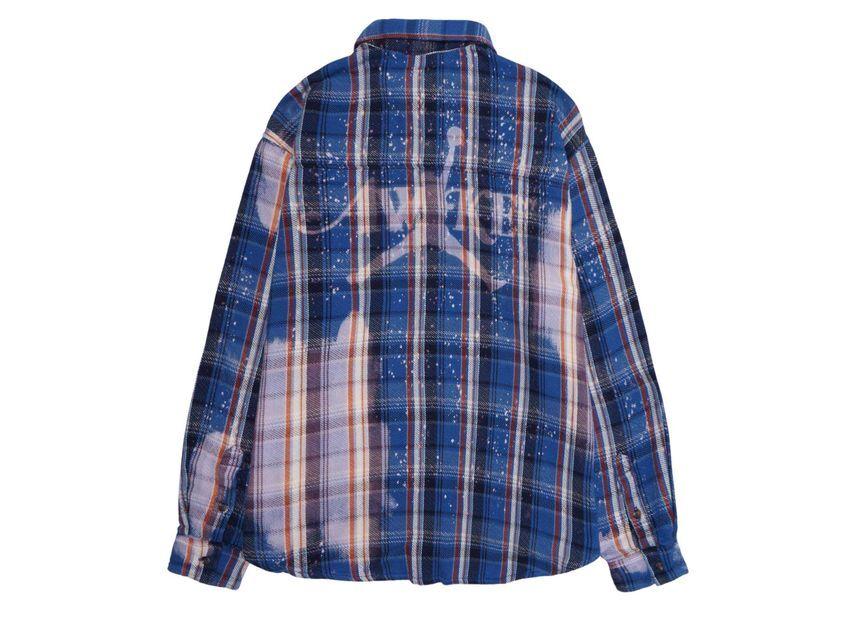 FQ5453-498/FQ5454-498 Nike JORDAN Awake NY Flannel Shirt Blue Pink