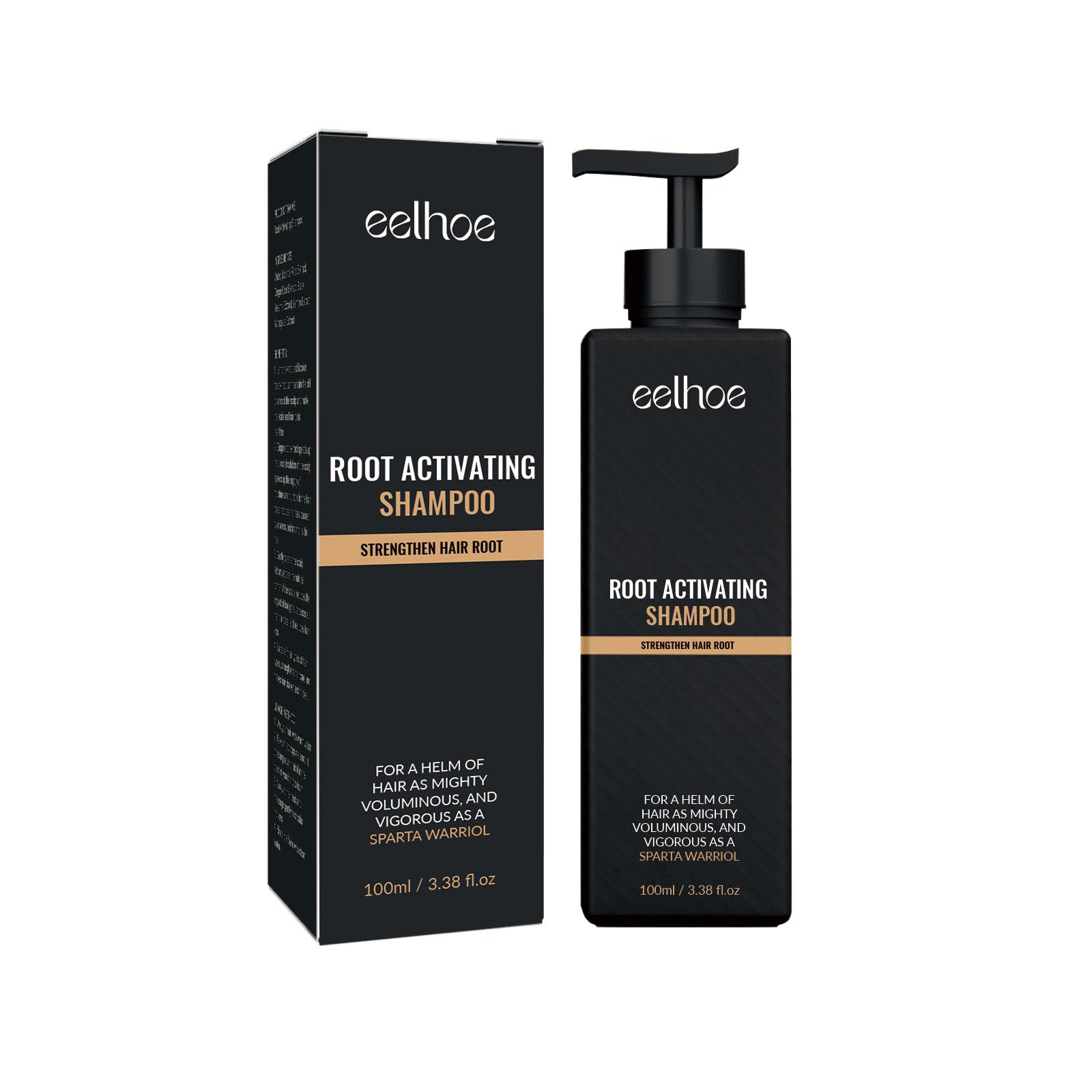 

EELHOE Hair Regrowth Root Natural Herbal Dense Hair Shampoo Hair Repair Care Fluffy Smoothing Nourishing Anti Falling Shampoo 100ml Boxed