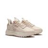 Li Ning CF Moon Shadow Fabric Leather Sports Shock Absorption Non-Slip Wear-Resistant Low-Top Casual Shoes Women sneakers Matte-White AGLR158-4