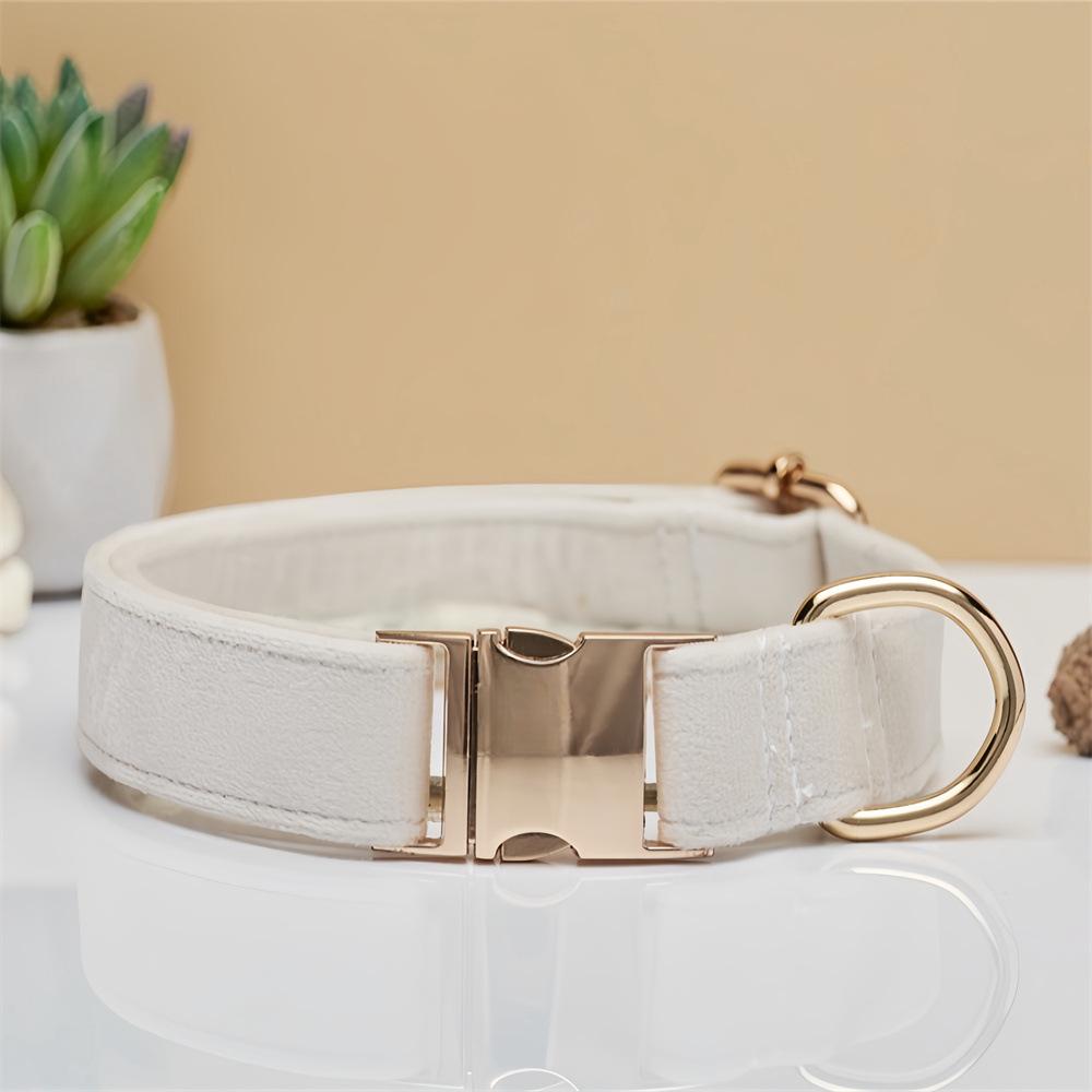 Velvet Laser-Engraved Pet Collar