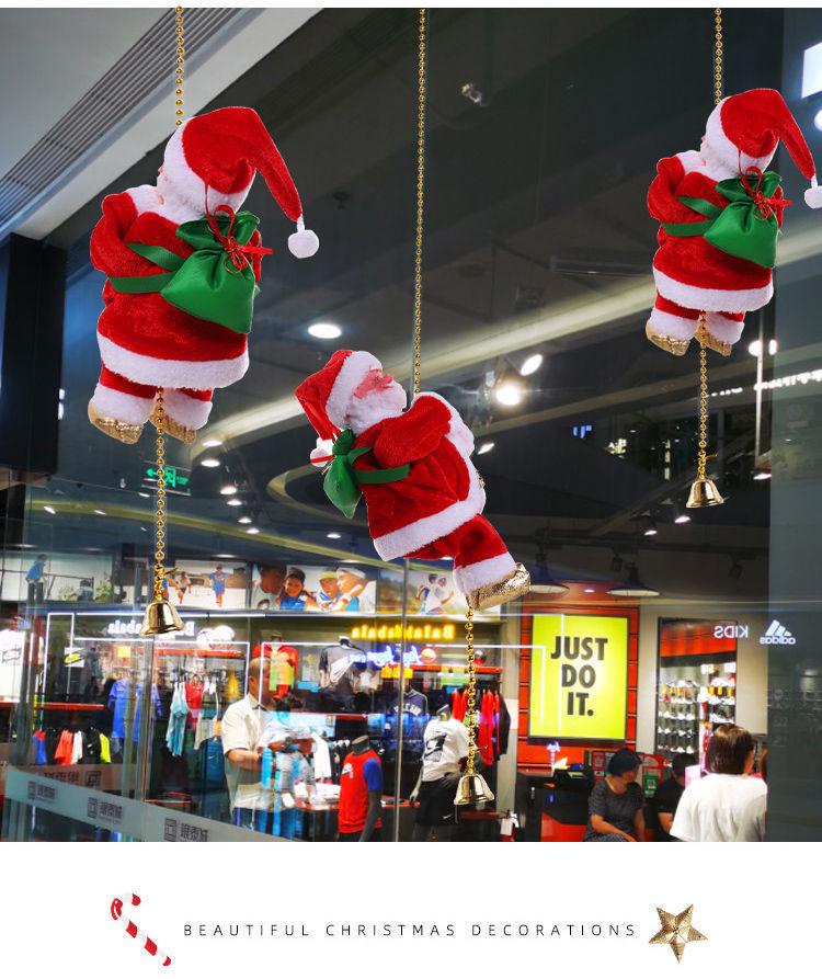 European Christmas Climbing Santa Electric Toy and Decoration