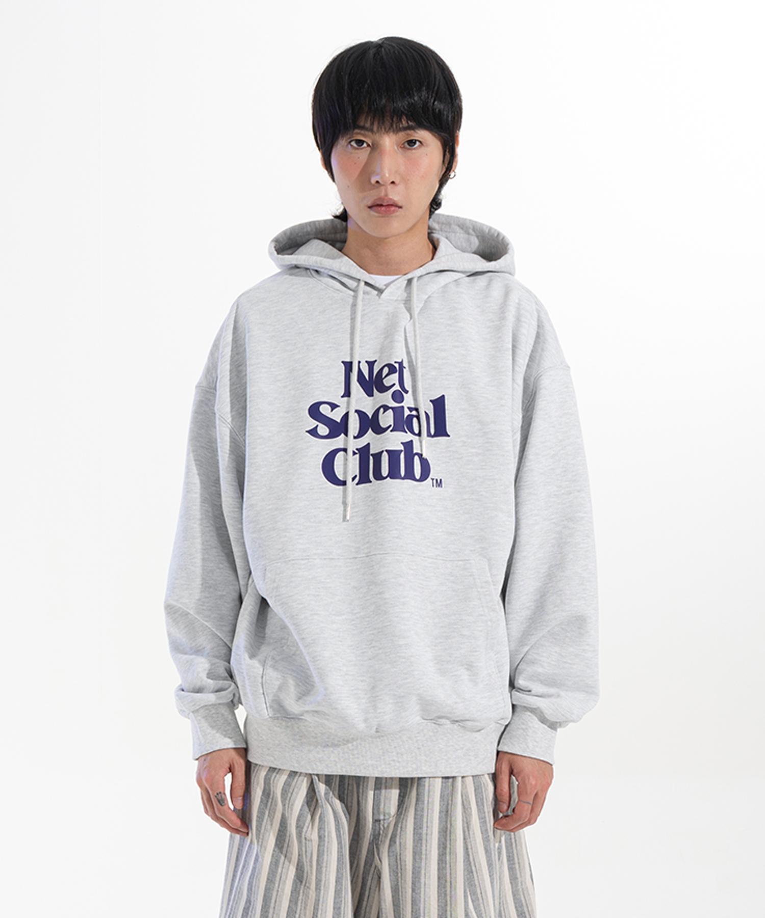 Net Social Club Vivid Og Logo Hood (Light Melange) Light Melange/S