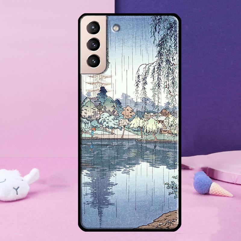 Ukiyo-e Japanese Style Art Phone Case For Samsung Galaxy S25 S24 Ultra S9 S10 S20 S21 S22 Plus S23 FE S24 FE Cover