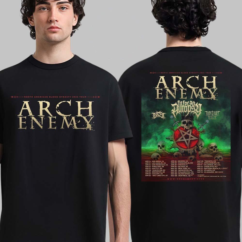 Arch Enemy 2025 North American Blood Dynasty Tour T-Shirt