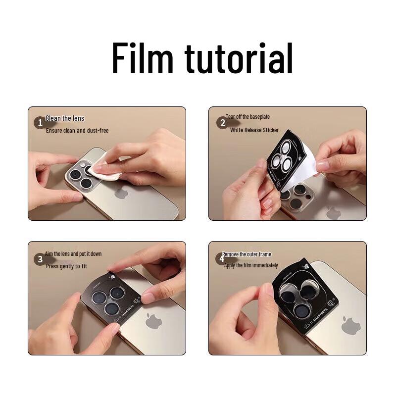 Smorss AR Tempered Glass Camera Lens Protector for iPhone 16/16 Plus