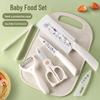 Child-Safe Kindergarten Plastic Cutting Board & Knife Set for Early Education
