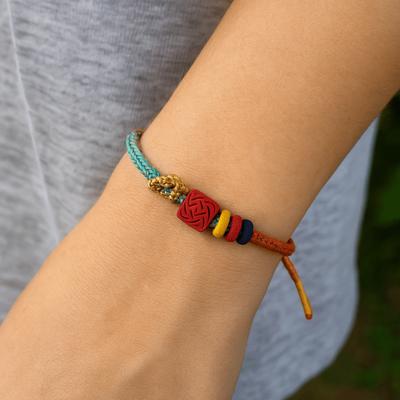 Handgeweven Goed Geluk Armband Jaar van het Paard Chinees Rood Handtouw Chinees Nieuwjaar