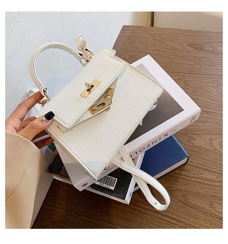 High-end Small Bag Women's 2025 New Trendy Fashion Shoulder Messenger Bag Foreign Style Portable Kelly Bag