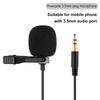 Omnidirectional Mini Capacitance Metal Microphone 3.5mm Jack Lavalier Microphone  Audio Mic for PC Computer Laptop Sound Card