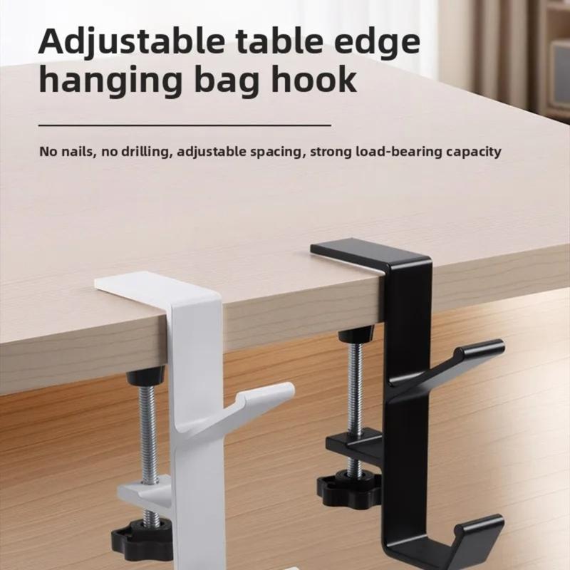 Adjustable Double Layer Aluminum Alloy Headphone Stand Wide Compatibility Easy Assembly For Desk Organization